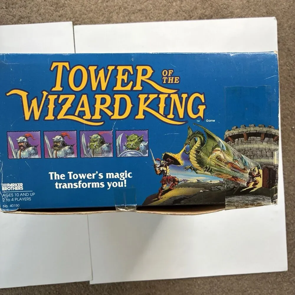 Tower of the Wizard King Parker Brothers 1993 Tower Game BOX ONLY Replacement